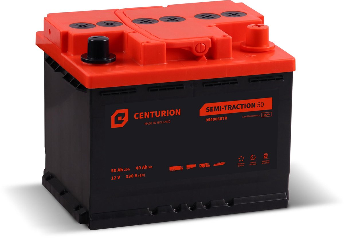 Centurion Semi-tractie accu 50Ah 12V | Boot